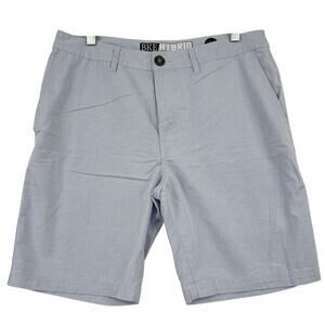 Buckle BKE Hybrid Shorts Mens Size 31 Light Blue Tailored Fit Stretch 8" Inseam